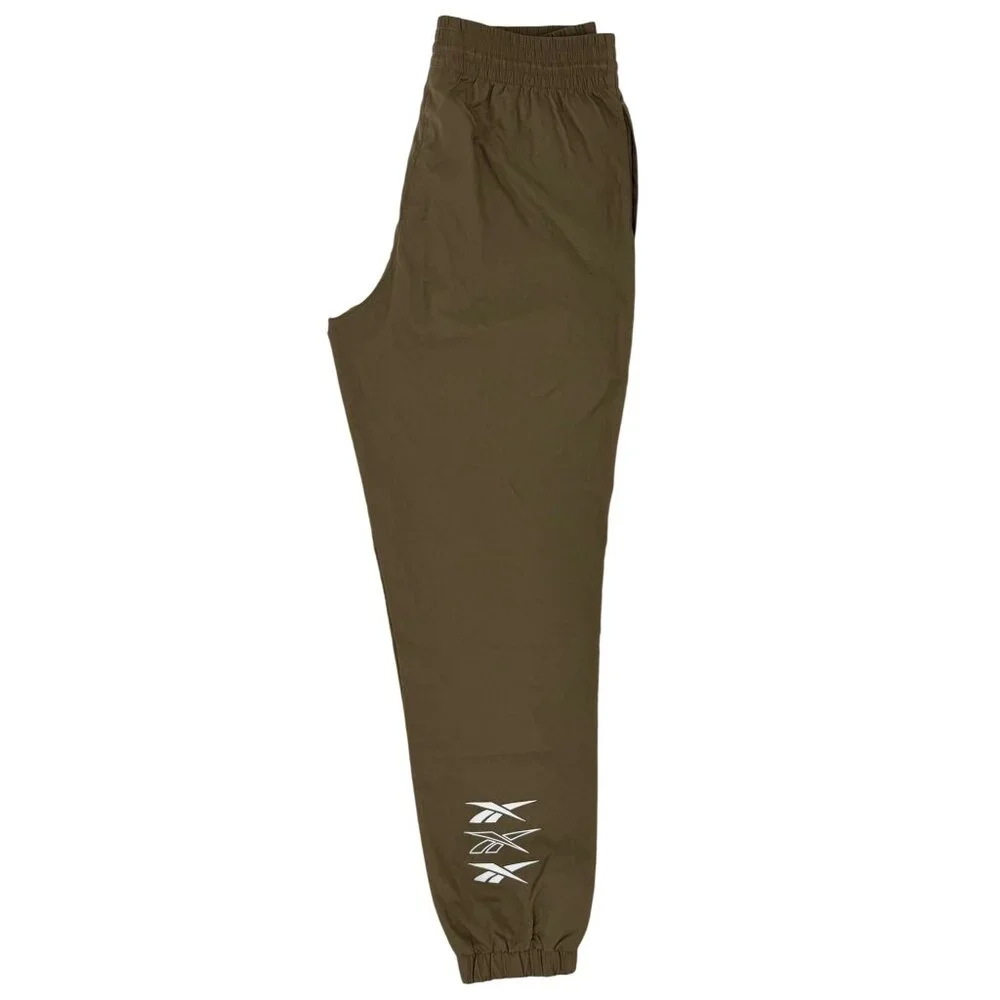 NWT Reebok Trek Grey Athleisure Training Pants Joggers w/Side Pocket & Logo S - Picture 10 of 16